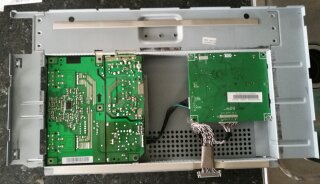 Back panel of the monitor removed.
